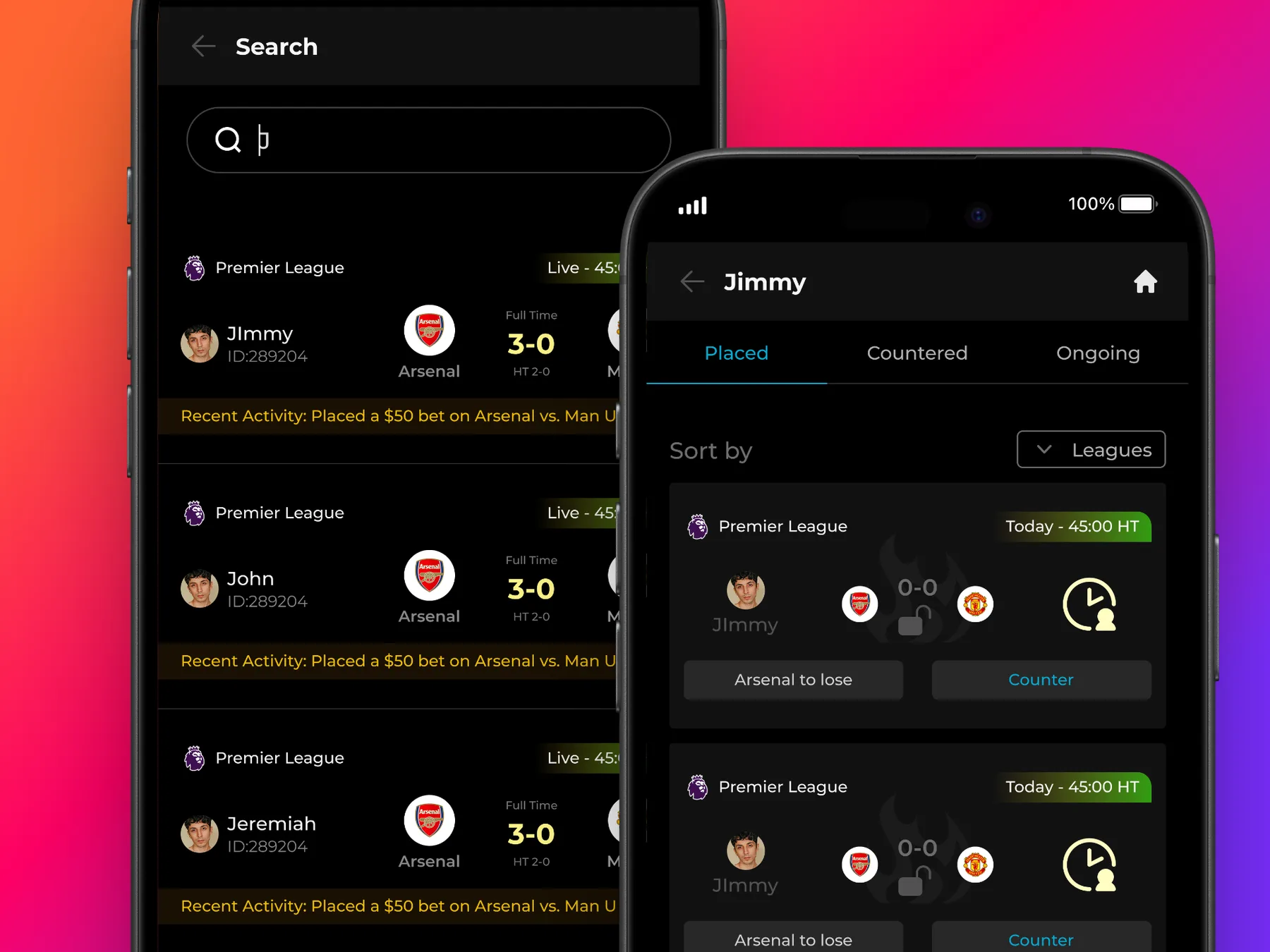 Search matches